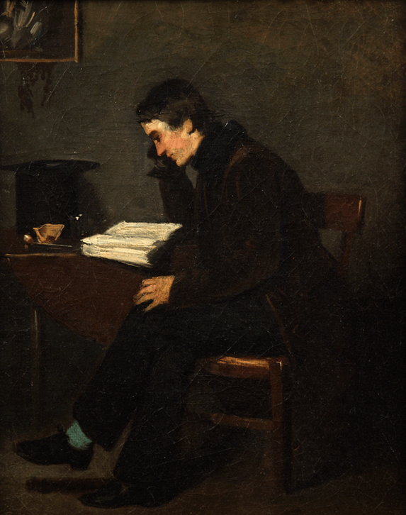 Portrait of a Man in his Study - Pils, Isidore 