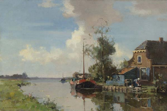 Canal Scene - Vreedenburgh, Cornelis 