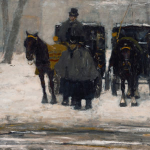 Carriages in the snow - Arntzenius, Pieter Florentius Nicolaas Jacobus 
