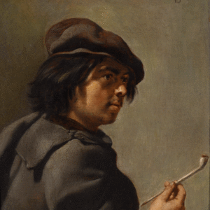 Portrait of a Young Man with a Pipe - Bijlert, Jan van 