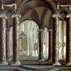 A Gothic Church Interior - Blieck, Daniel de 