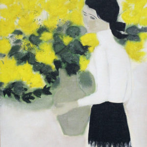 Chantal au bouquet jaune - Brasilier, André 