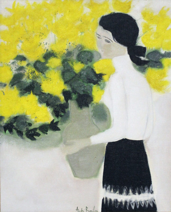 Chantal au bouquet jaune - Brasilier, André 