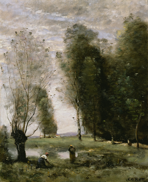 Prairies au bord de l'eau - Corot, Jean-Baptiste-Camille 