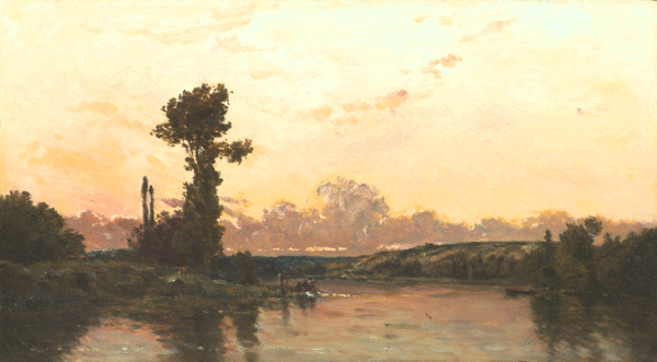 A River Landscape - Delpy, H. C. 