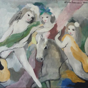 Trois jeunes Femmes et un Cheval - Laurencin, Marie 