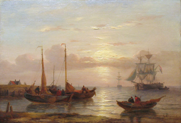 A Calm Seascape - Opdenhoff, George Willem 