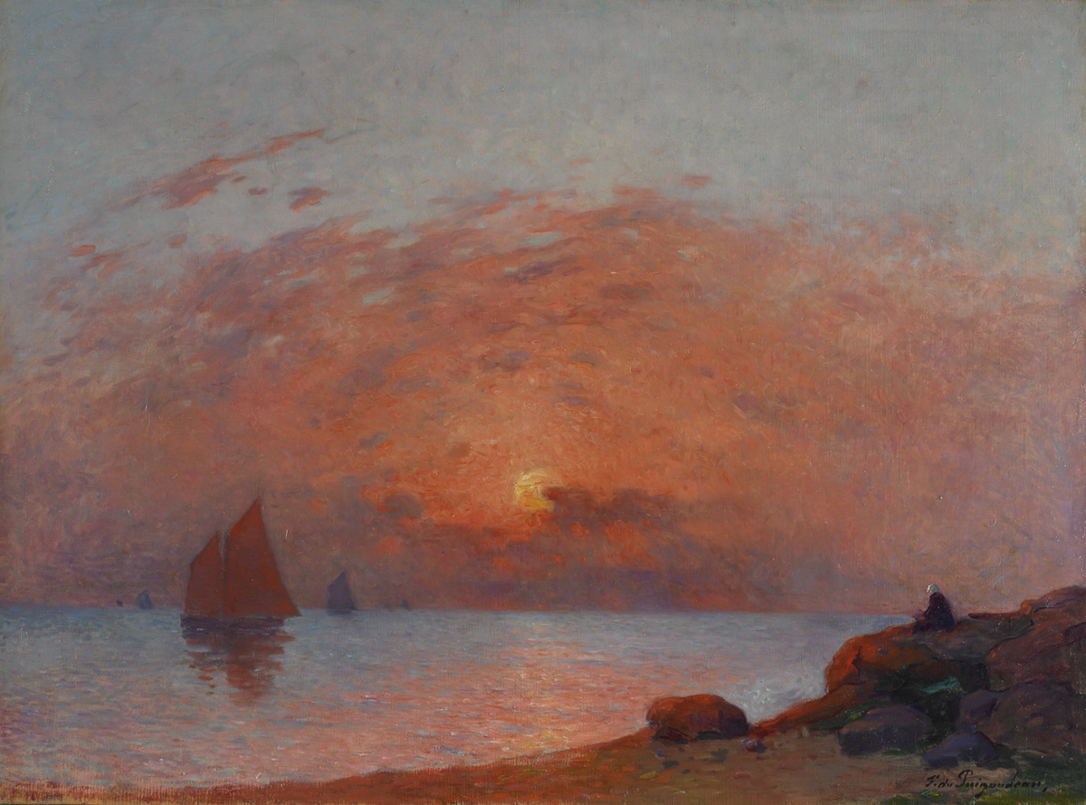 sailboats at sunset ferdinand