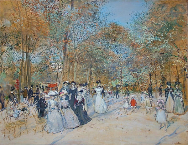 Les Champs Elysees - Raffaëlli, Jean-François 