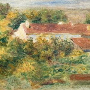 Les Maisons Rouges - Paysage de Cagnes - Renoir, Pierre-Auguste 