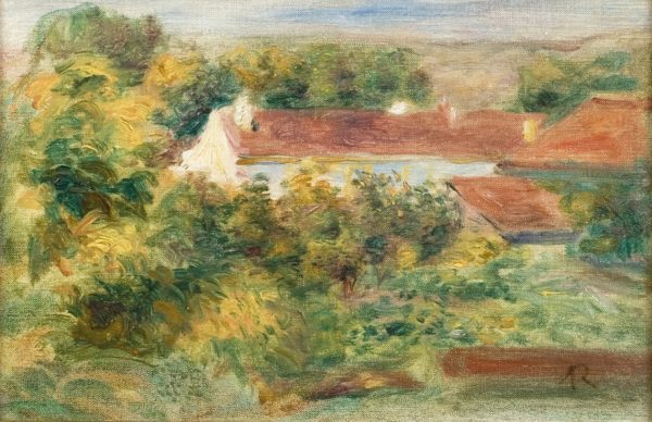 Les Maisons Rouges - Paysage de Cagnes - Renoir, Pierre-Auguste 
