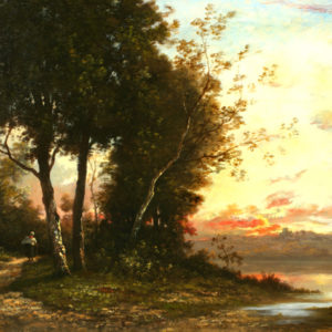 Barbizon Landscape - Richet, Léon 