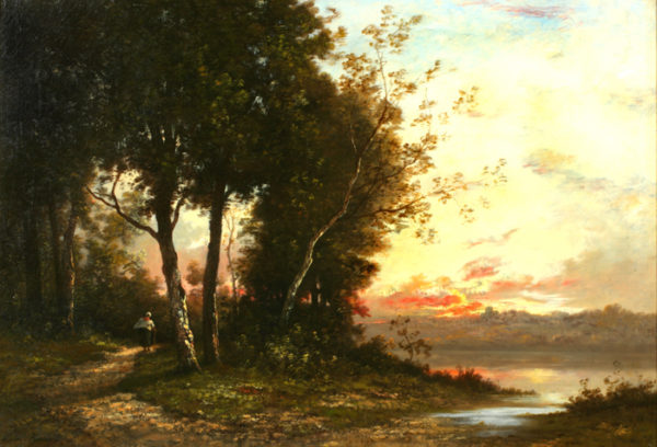 Barbizon Landscape - Richet, Léon 