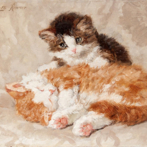 Two Kittens - Ronner-Knip, Henriëtte 