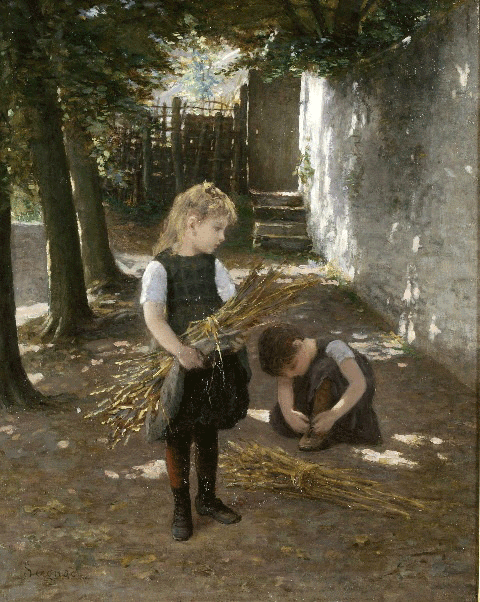 Tying her Shoes - Seignac, Paul 