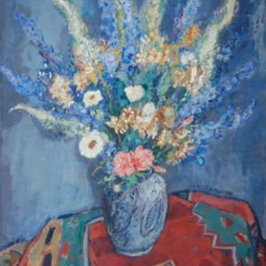 Flowers in a Delft Vase - Sluijters, Jan 