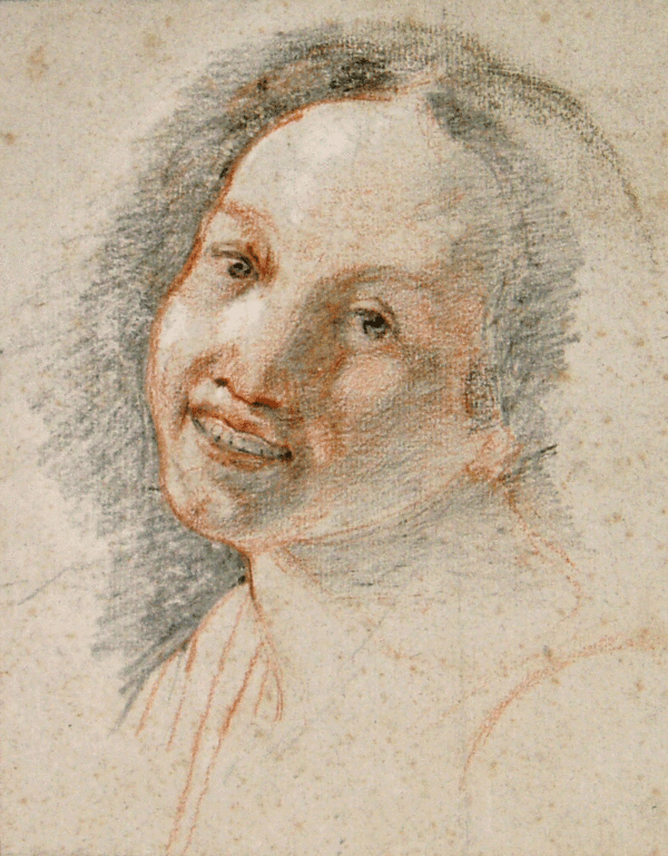 Study of a Smiling Young Woman - Terbrugghen, Hendrick 