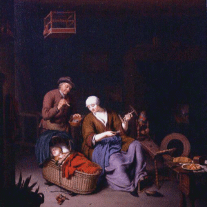 Domestic Virtue - Mieris, Willem van 