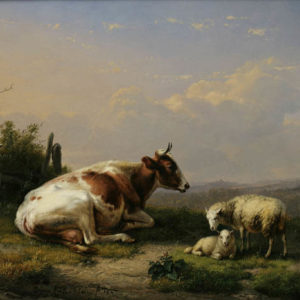 Landscape with Cow and Sheep - Verboeckhoven, Eugène  